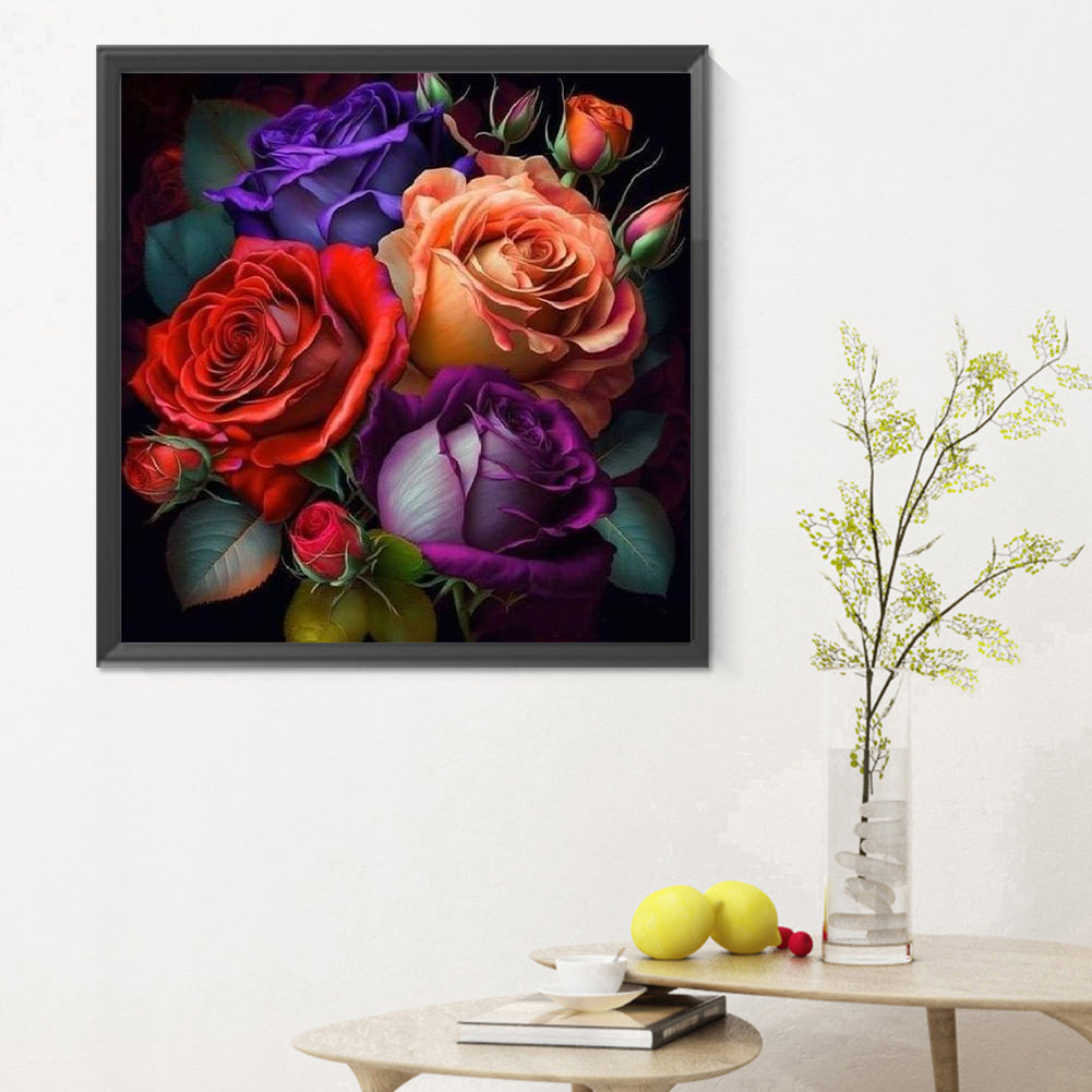Rose - Full Round Drill Diamond Painting 30*30CM