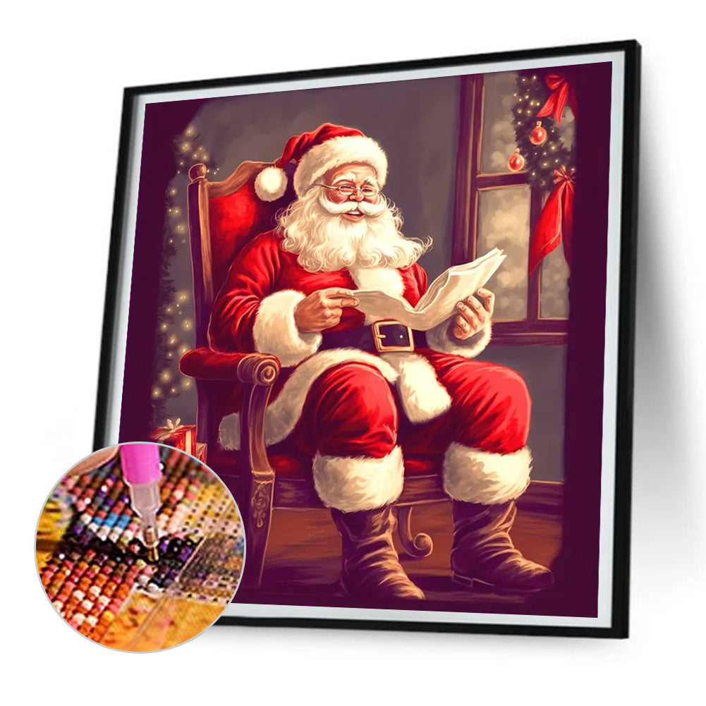 Santa Claus - Full Round Drill Diamond Painting 30*30CM