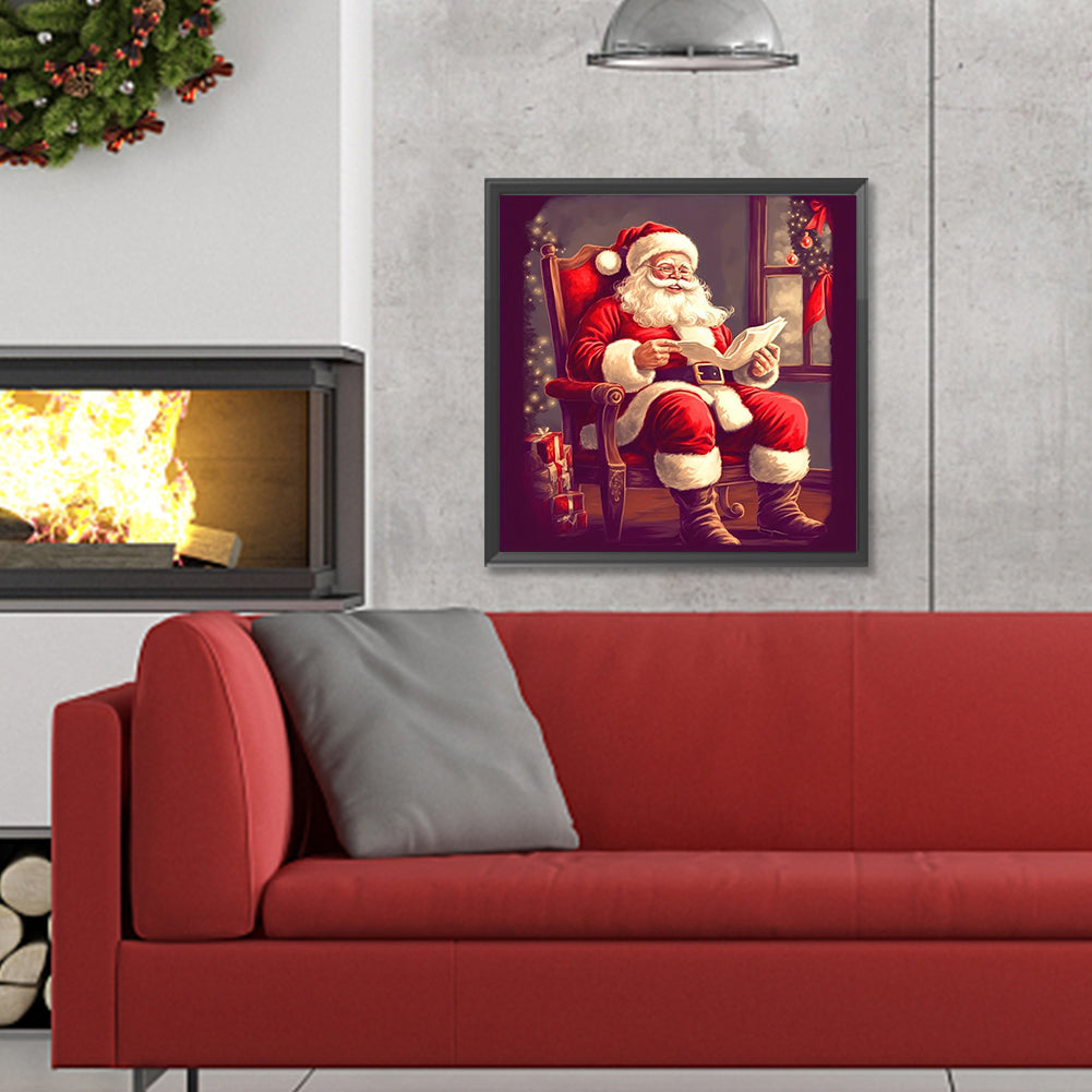 Santa Claus - Full Round Drill Diamond Painting 30*30CM