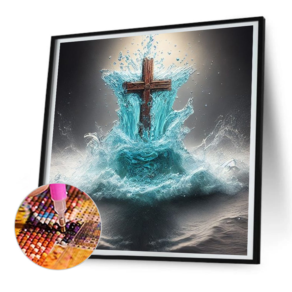 Cross - Full Round Drill Diamond Painting 30*30CM