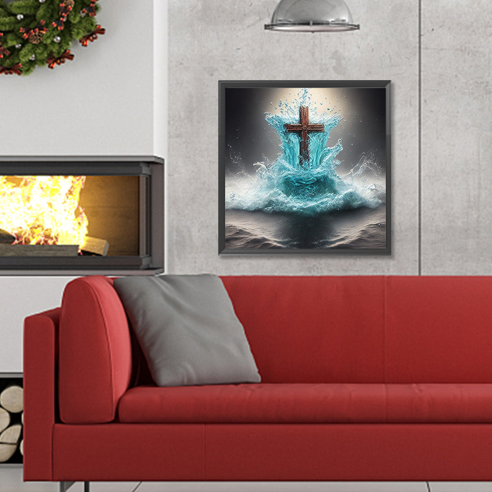 Cross - Full Round Drill Diamond Painting 30*30CM