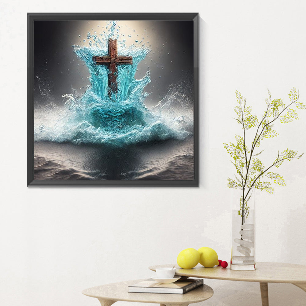 Cross - Full Round Drill Diamond Painting 30*30CM