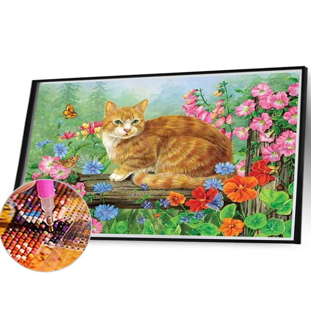 Cat - Full Square Drill Diamond Painting 40*30CM