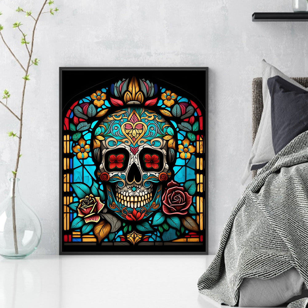 Halloween Skeleton - 11CT Stamped Cross Stitch 40*50CM