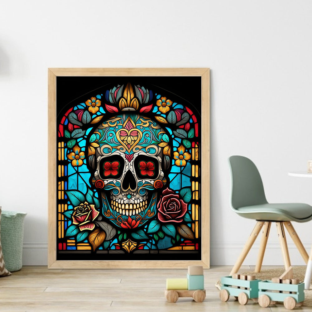 Halloween Skeleton - 11CT Stamped Cross Stitch 40*50CM