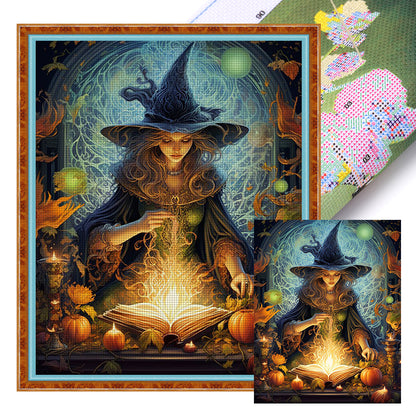 Halloween Witch - 11CT Stamped Cross Stitch 40*50CM