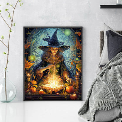 Halloween Witch - 11CT Stamped Cross Stitch 40*50CM