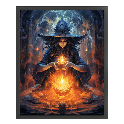 Halloween Witch - 11CT Stamped Cross Stitch 40*50CM