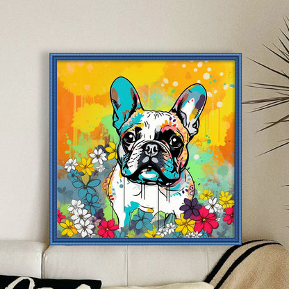 Colorful Dogs - 11CT Stamped Cross Stitch 40*40CM