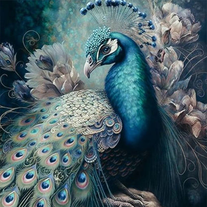 Peacock - 11CT Stamped Cross Stitch 40*40CM