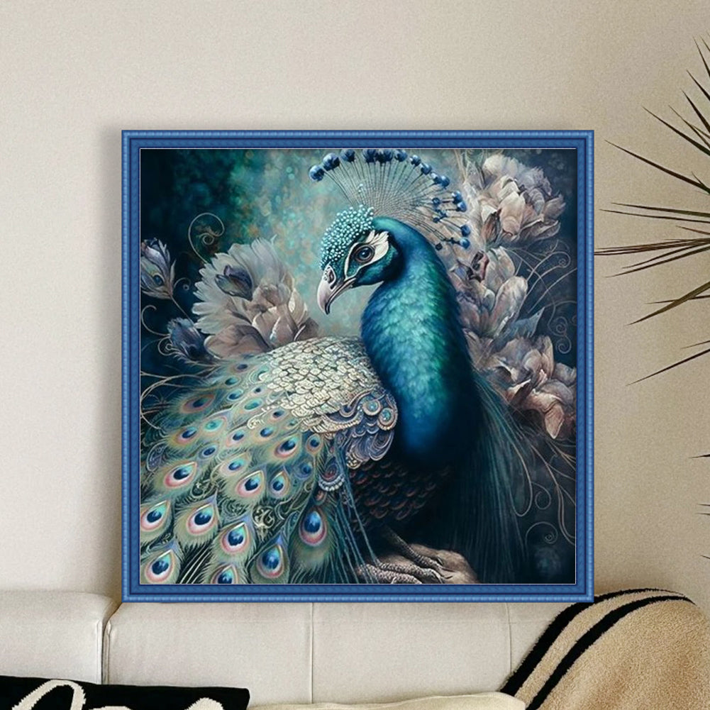 Peacock - 11CT Stamped Cross Stitch 40*40CM