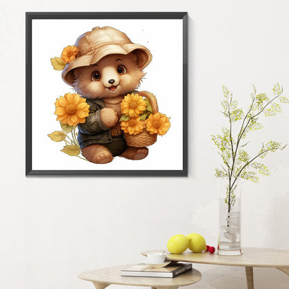 Bear - Full Round Drill Diamond Painting 30*30CM