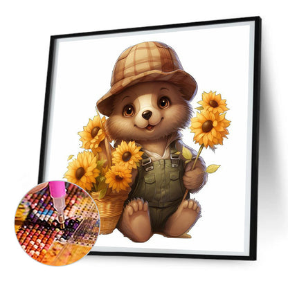 Bear - Full Round Drill Diamond Painting 30*30CM