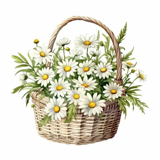 Daisy - Full Round Drill Diamond Painting 30*30CM