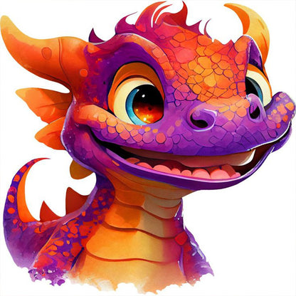 Dragon - Full Round Drill Diamond Painting 30*30CM