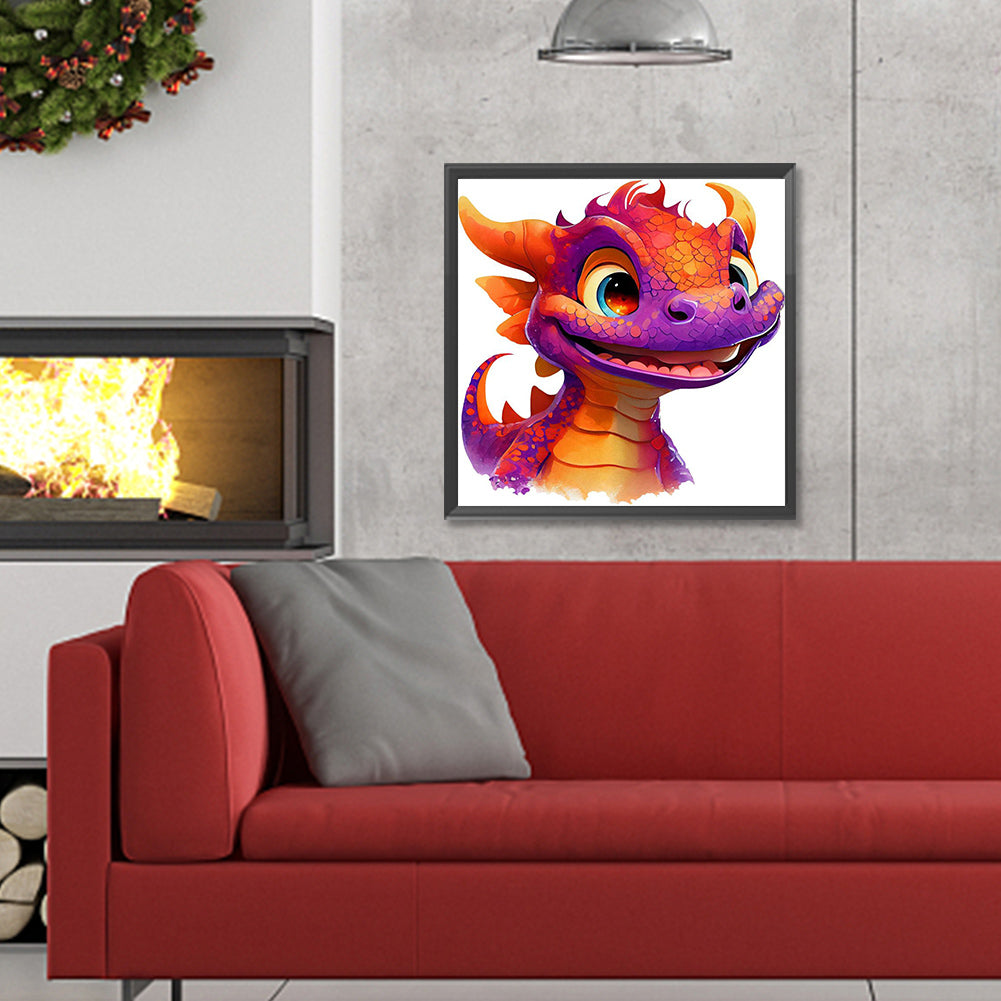 Dragon - Full Round Drill Diamond Painting 30*30CM