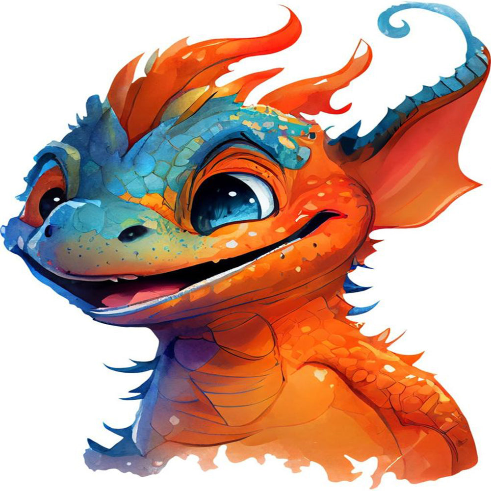 Dragon - Full Round Drill Diamond Painting 30*30CM