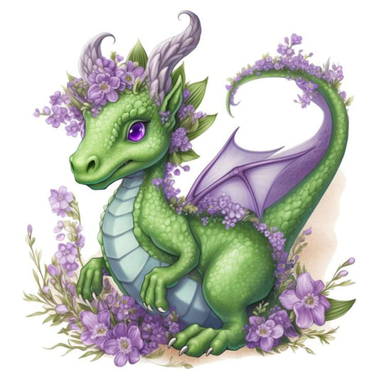 Dragon - Full Round Drill Diamond Painting 30*30CM