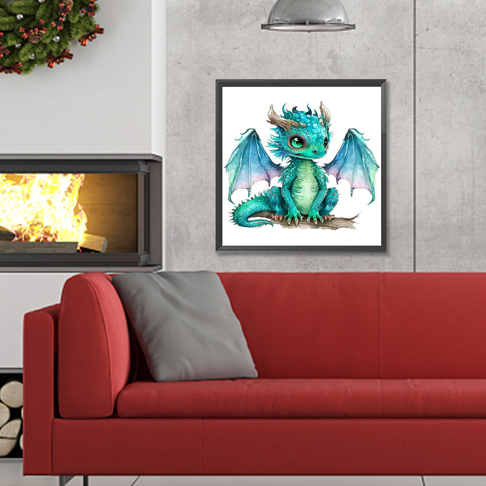 Dragon - Full Round Drill Diamond Painting 30*30CM