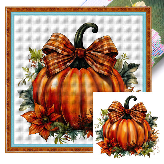 Pumpkin - 11CT Stamped Cross Stitch 50*50CM