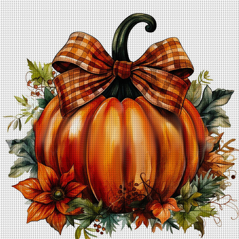 Pumpkin - 11CT Stamped Cross Stitch 50*50CM