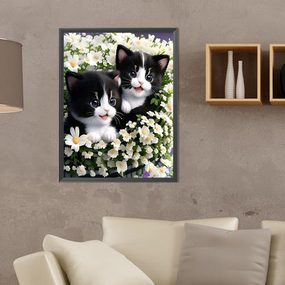 Cat - Full Round Drill Diamond Painting 30*40CM