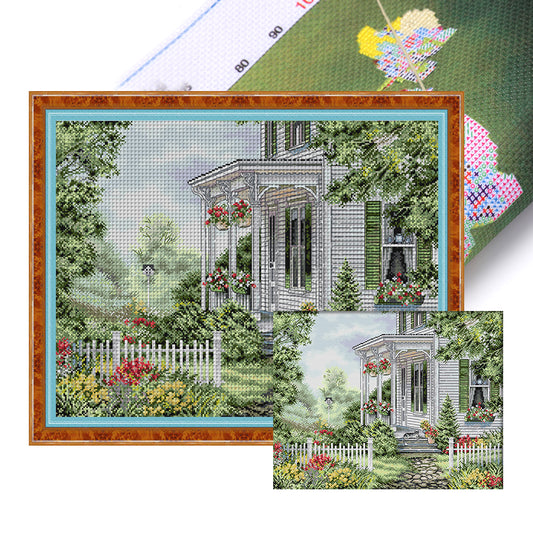 Sweet Home - 14CT Stamped Cross Stitch 53*44CM(Joy Sunday)