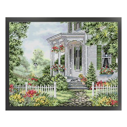 Sweet Home - 14CT Stamped Cross Stitch 53*44CM(Joy Sunday)