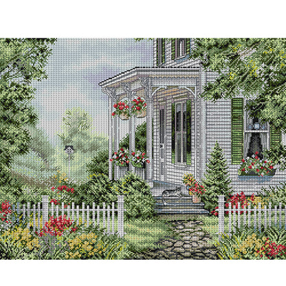 Sweet Home - 14CT Stamped Cross Stitch 53*44CM(Joy Sunday)