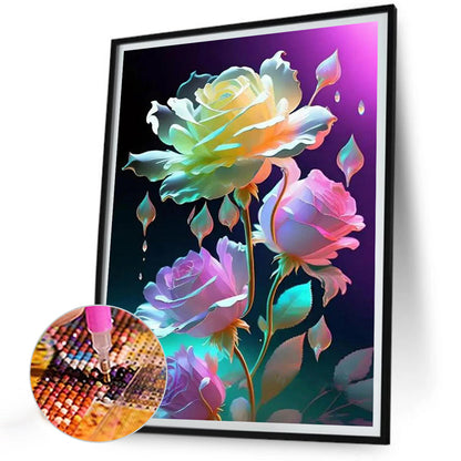 Flower - Full Round Drill Diamond Painting 30*40CM
