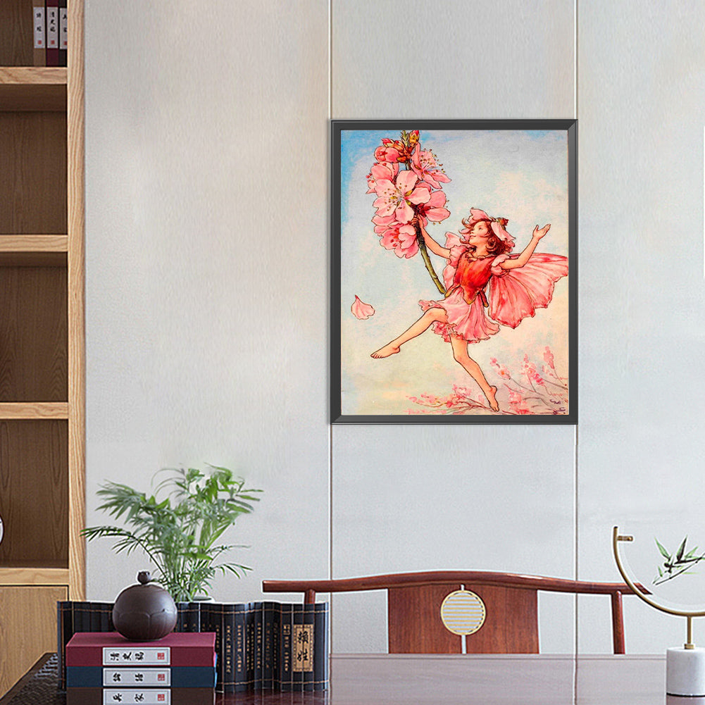 Free Flower Elf - Full Round Drill Diamond Painting 40*50CM