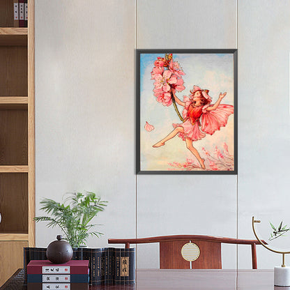 Free Flower Elf - Full Round Drill Diamond Painting 40*50CM