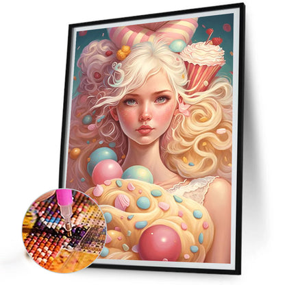 Candy Girl - Full Round Drill Diamond Painting 40*50CM