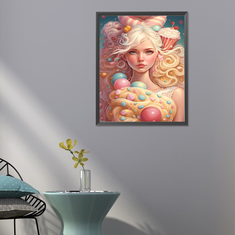 Candy Girl - Full Round Drill Diamond Painting 40*50CM