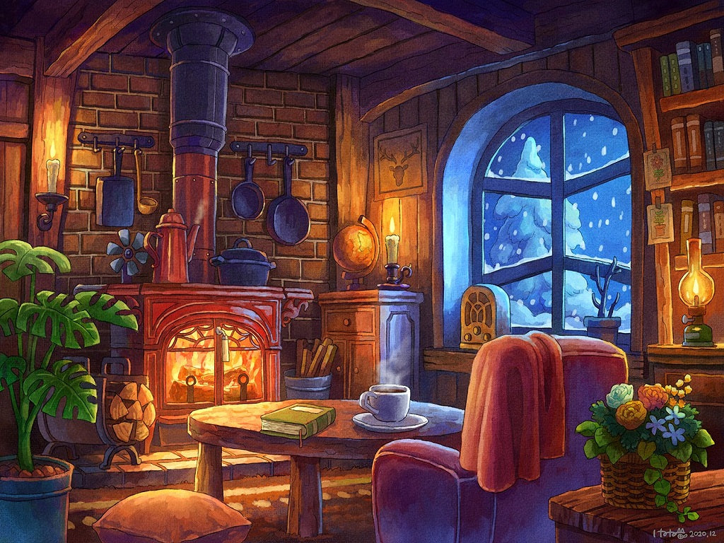 Cozy Cabin - Full Round Drill Diamond Painting 50*40CM