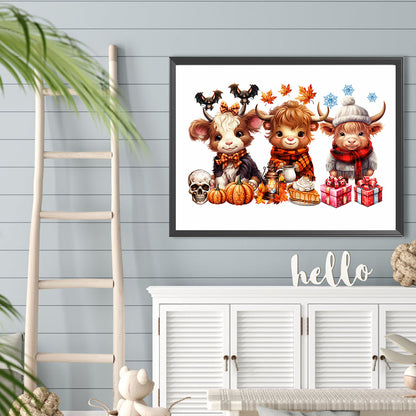 Halloween Yak - Full Round Drill Diamond Painting 40*30CM