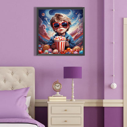 Little Boy - Full Round Drill Diamond Painting 40*40CM