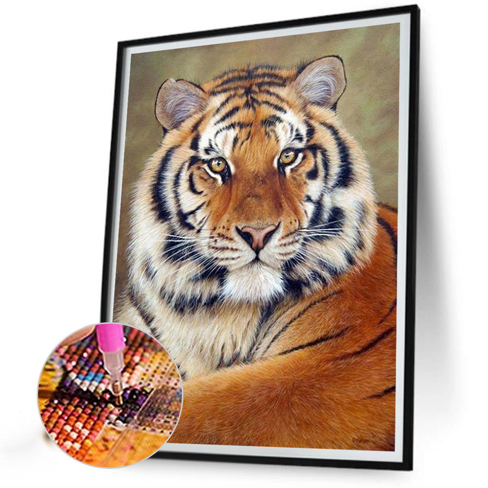 Tiger - Full Round Drill Diamond Painting 40*50CM