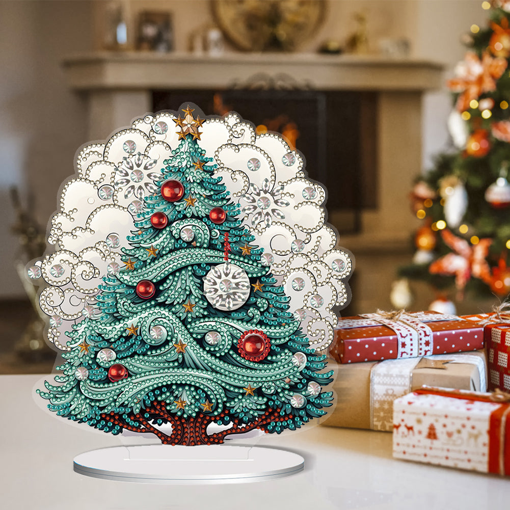 Special Shape Diamond Art Table Decor Xmas Tree for Home Office Table Decor (#1)