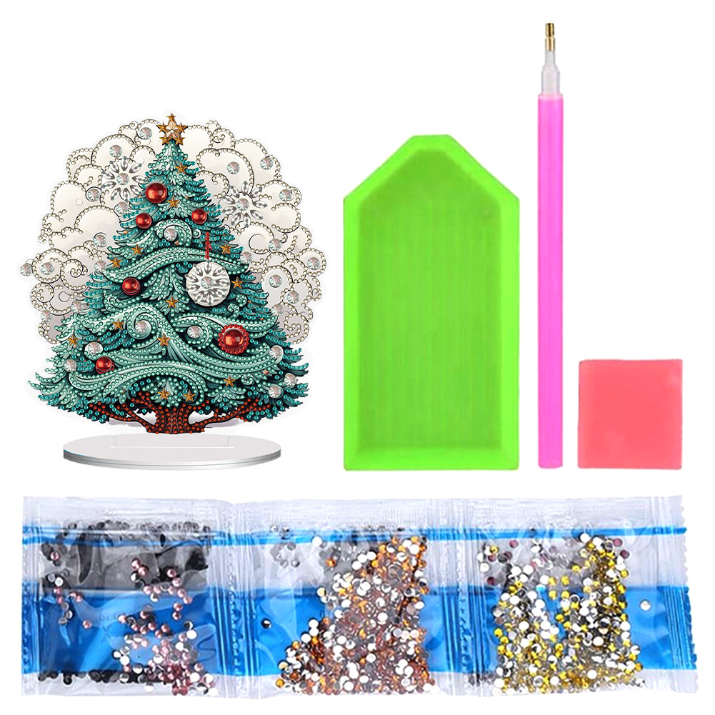 Special Shape Diamond Art Table Decor Xmas Tree for Home Office Table Decor (#1)