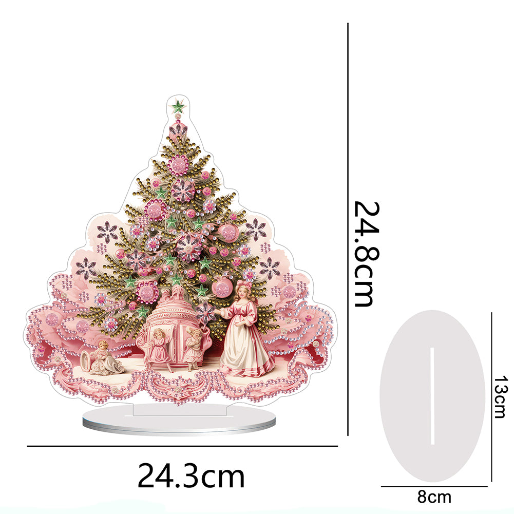 Special Shape Diamond Art Table Decor Xmas Tree for Home Office Table Decor (#6)