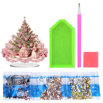 Special Shape Diamond Art Table Decor Xmas Tree for Home Office Table Decor (#6)