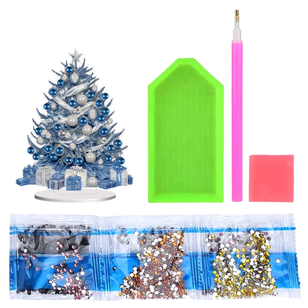 Special Shape Diamond Art Table Decor Xmas Tree for Home Office Table Decor (#7)