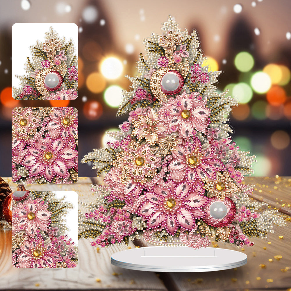 Special Shape Diamond Art Table Decor Xmas Tree for Home Office Table Decor (#8)