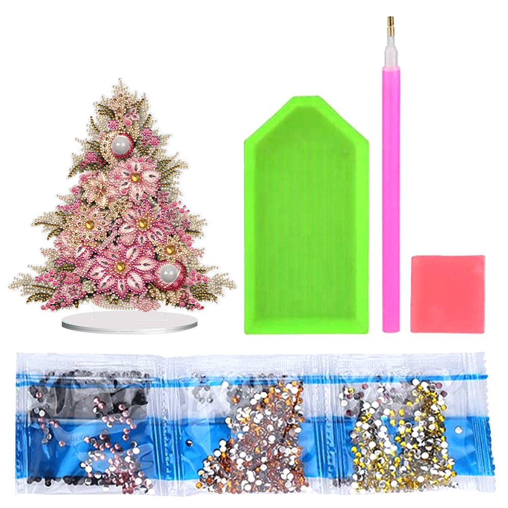 Special Shape Diamond Art Table Decor Xmas Tree for Home Office Table Decor (#8)