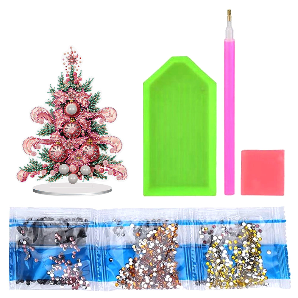 Special Shape Diamond Art Table Decor Xmas Tree for Home Office Table Decor (#9)