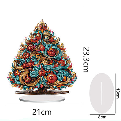 Special Shape Diamond Art Table Decor Xmas Tree for Home Office Table Decor(#10)