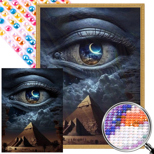 Eyes Of Egypt - Full AB Dril Round Diamond Painting 40*55CM