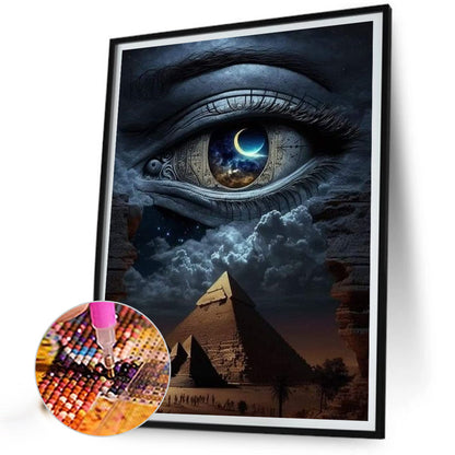 Eyes Of Egypt - Full AB Dril Round Diamond Painting 40*55CM