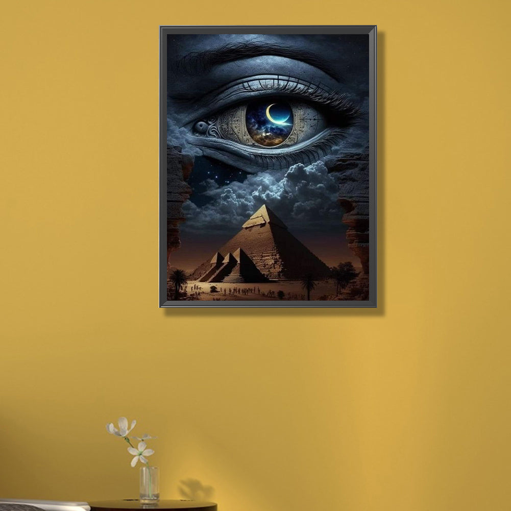 Eyes Of Egypt - Full AB Dril Round Diamond Painting 40*55CM